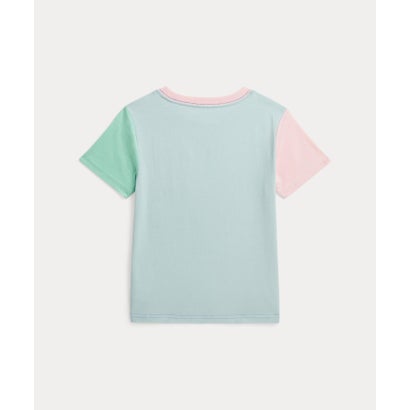 (ボーイズ 4才～7才)カラーブロック コットン ポケット Tシャツ 400ブルー｜詳細画像