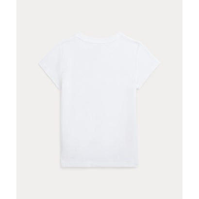 (ガールズ 3才～6才)ドッグプリント コットン ジャージー Tシャツ 100ホワイト｜詳細画像