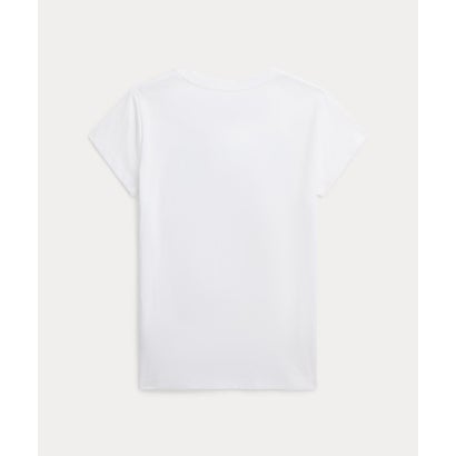 (ガールズ 7才～16才)ミックスドロゴ コットン ジャージー Tシャツ 100ホワイト｜詳細画像