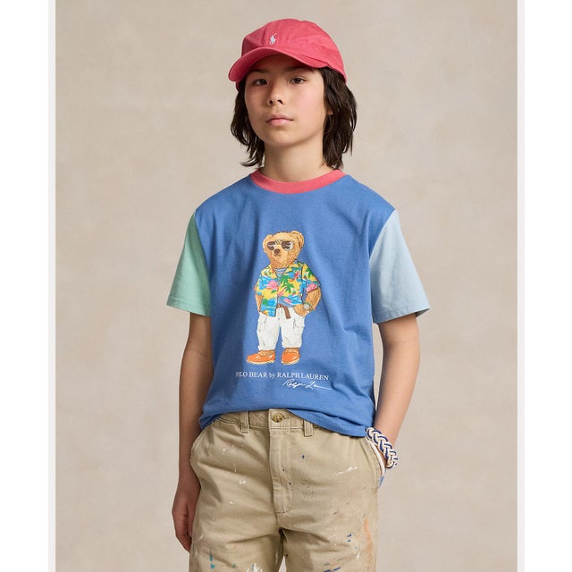 
                    (ボーイズ 8才～20才)Polo ベア カラーブロック コットン Tシャツ 999マルチカラー