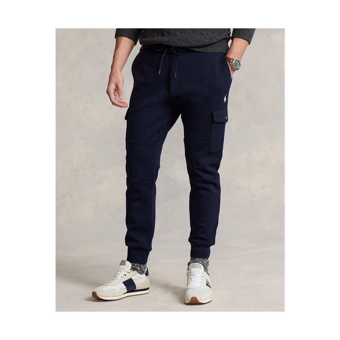 POLO RALPH LAUREN ダブルニット カーゴ ジョガー パンツ 410ネイビー 