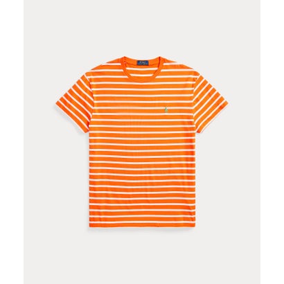 クラシック フィット ストライプド ジャージー Tシャツ 800オレンジ｜詳細画像