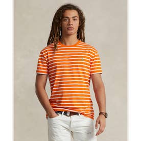 クラシック フィット ストライプド ジャージー Tシャツ 800オレンジ