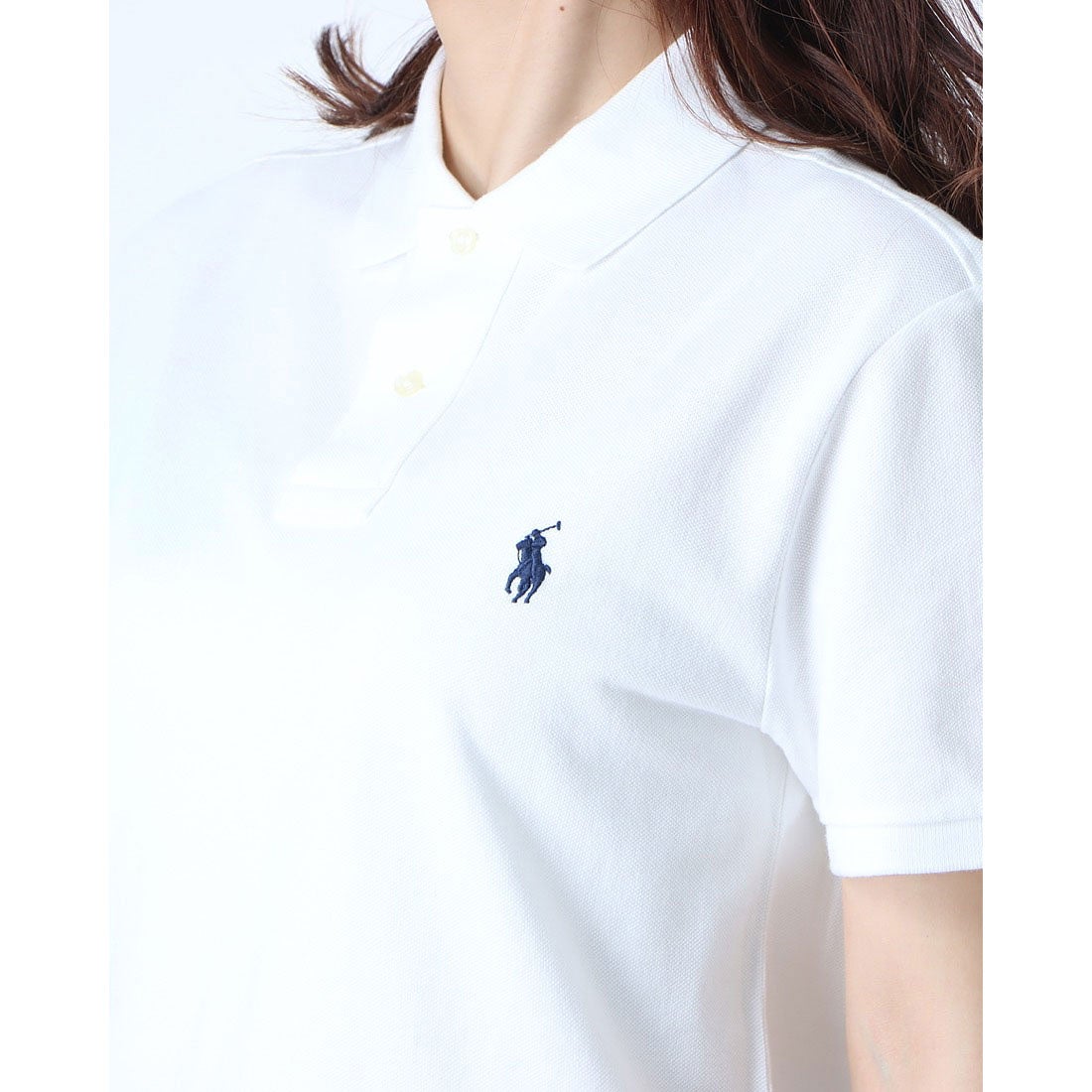 ポロラルフローレン POLO RALPH LAUREN カスタム スリム-フィット ポロシャツ （WHITE）