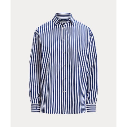 ポロ ラルフ ローレン POLO RALPH LAUREN リラックスド フィット コントラストストライプ コットン シャツ （400ブルー）｜詳細画像