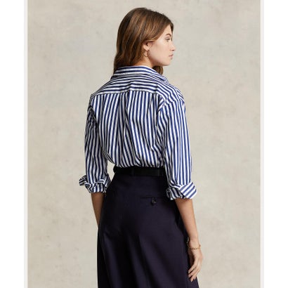ポロ ラルフ ローレン POLO RALPH LAUREN リラックスド フィット コントラストストライプ コットン シャツ （400ブルー）｜詳細画像