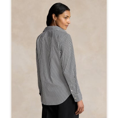 ポロ ラルフ ローレン POLO RALPH LAUREN ストライプド コットン シャツ （999ブラック）｜詳細画像