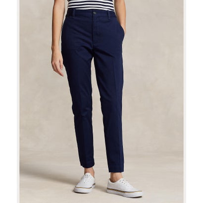 ポロ ラルフ ローレン POLO RALPH LAUREN クロップド スリム フィット ツイル チノ パンツ （410ネイビー）｜詳細画像