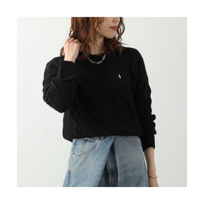 ポロ ラルフ ローレン POLO RALPH LAUREN Polo Ralph Lauren カーディガン 211A91216 ケーブル ニット （015/BLACK-ブラック）｜詳細画像