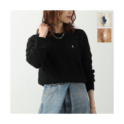 ポロ ラルフ ローレン POLO RALPH LAUREN Polo Ralph Lauren カーディガン 211A91216 ケーブル ニット （015/BLACK-ブラック）｜詳細画像