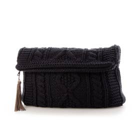 Knit Clutch Bag （Navy）