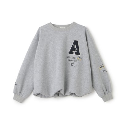 ポンポネット アミ POM PONETTE AMI 【AMI】サガラワッペンバルーンプルオーバー （トップ グレー）｜詳細画像