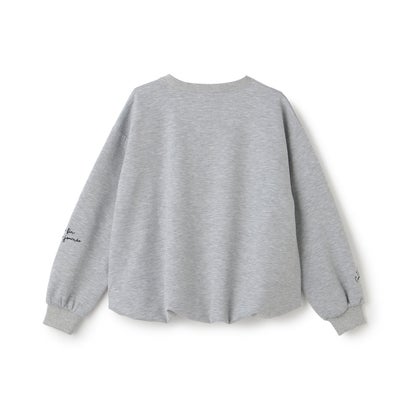 ポンポネット アミ POM PONETTE AMI 【AMI】サガラワッペンバルーンプルオーバー （黒）｜詳細画像