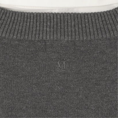 【AMI】猫ジャカード衿付きニットプルオーバー （トップ グレー）｜詳細画像