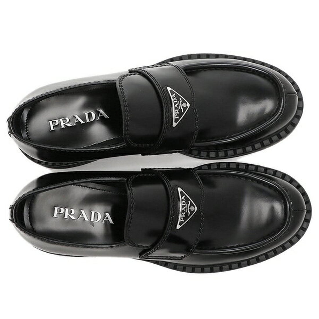 プラダ PRADA ローファー 靴 チョコレートブラッシュドレザー ブラック メンズ PRADA 2DE127 055 F0002 （ブラック）  -靴＆ファッション通販 ロコンド〜自宅で試着、気軽に返品