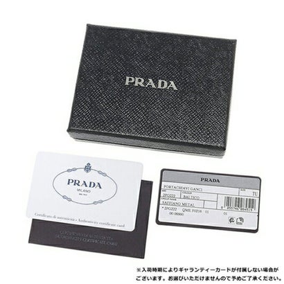 プラダ PRADA キーケース サフィアーノ ネイビー メンズ PRADA 2PG222 QME F0216 2022SS （ネイビー）｜詳細画像