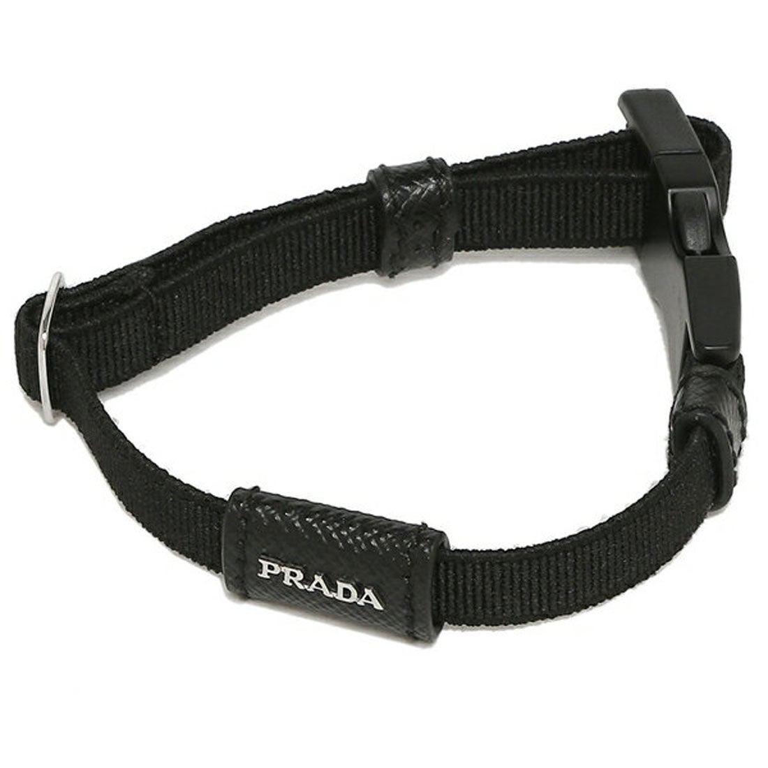 プラダ PRADA ブレスレット アクセサリー レタリングロゴ ブラック メンズ PRADA 2IB331 2DUL F0002 （ブラック