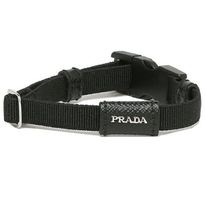 プラダ PRADA ブレスレット アクセサリー レタリングロゴ ブラック メンズ PRADA 2IB331 2DUL F0002 （ブラック）｜詳細画像