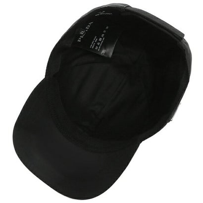 プラダ PRADA 帽子 キャップ リナイロン ベースボールキャップ トライアングルロゴ ブラック メンズ PRADA 2HC274 2DMI F0002 （ブラック）｜詳細画像