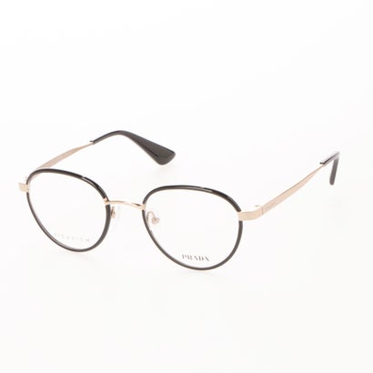 プラダ PRADA メガネ 眼鏡 アイウェア レディース メンズ （ブラックゴールド）｜詳細画像