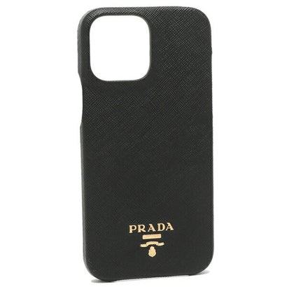 プラダ PRADA iPhoneケース スマートフォンケース サフィアーノ ロゴ ブラック メンズ レディース PRADA 1ZH146 QWA F0002 （ブラック）｜詳細画像