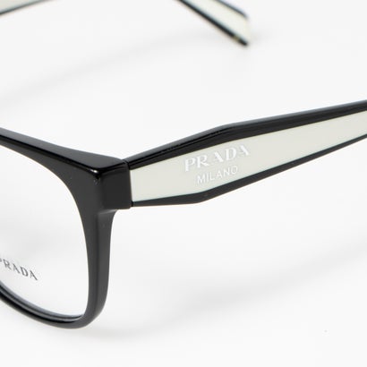 プラダ PRADA メガネ 眼鏡 アイウェア レディース メンズ （ブラック/ホワイト）｜詳細画像