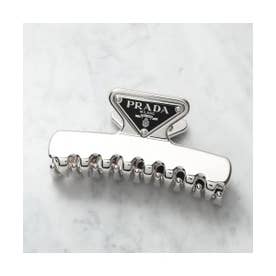 PRADA プラダ バレッタ ヘアクリップ ブルーグレー シルバー 箱付き プラダ PRADA PRADA ヘアクリップ 1IF103 2BA6 （F0276/ACCIAIO