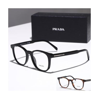PRADA  メガネ VPR A15 ウェリントン型 （16K-1O1/ブラック）｜詳細画像