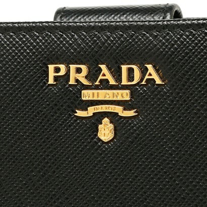 プラダ PRADA 財布 二つ折り財布 レディース PRADA 1ML225 QWA F0002 ブラック 一粒万倍日 （ブラック）｜詳細画像