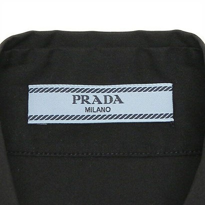 プラダ PRADA ワイシャツ ポプリンストレッチシャツ ブラック レディース PRADA P442G 12VC 231 F0002 （ブラック）｜詳細画像