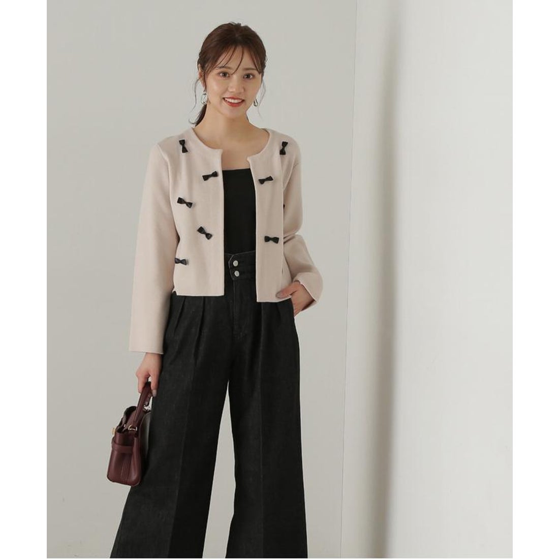 プロポーションボディドレッシング PROPORTION BODY DRESSING リボン 
