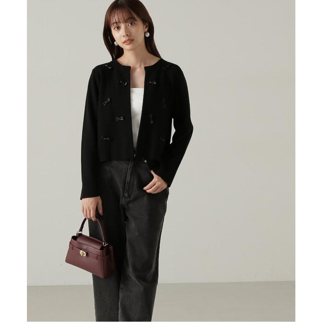 プロポーションボディドレッシング PROPORTION BODY DRESSING リボン 
