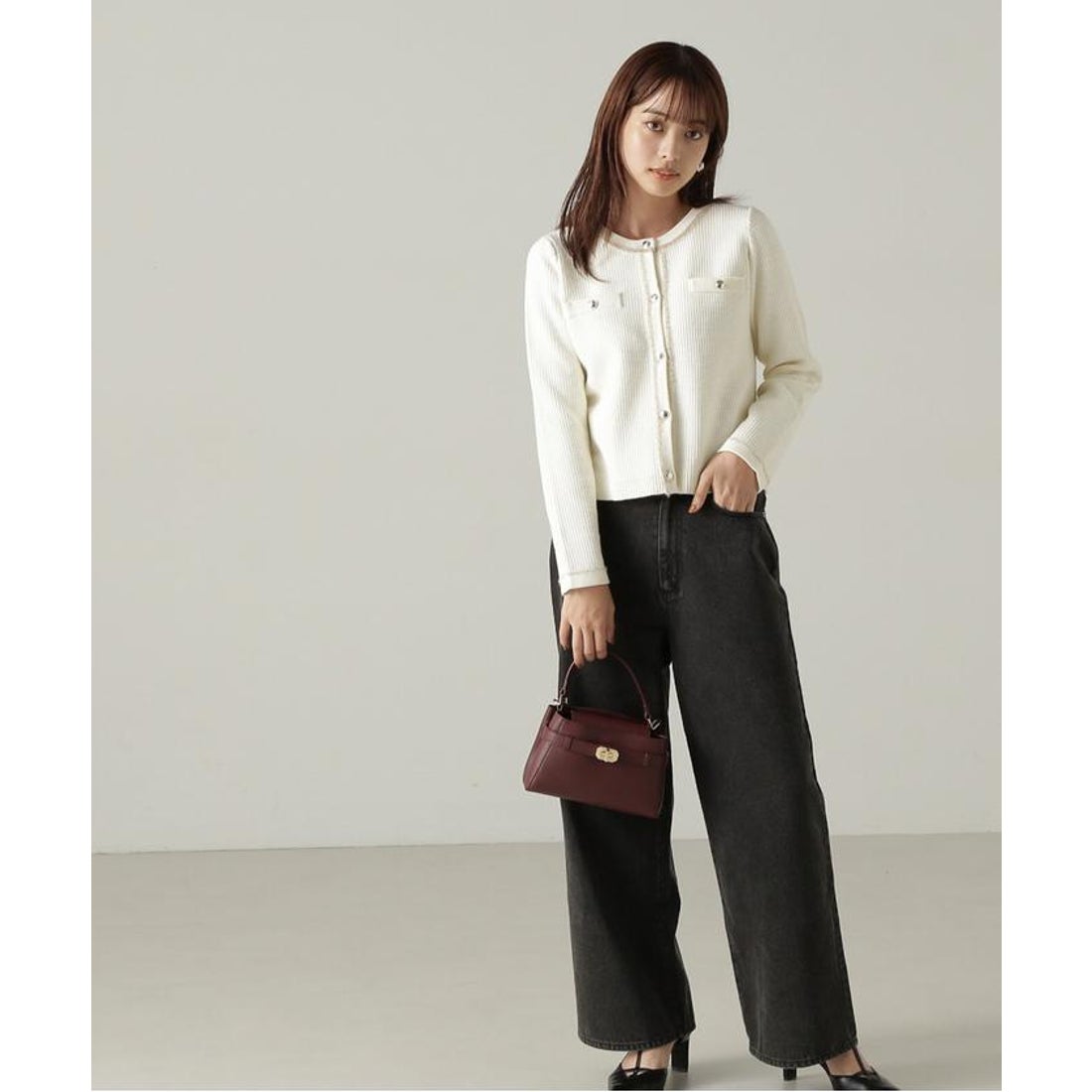 プロポーションボディドレッシング PROPORTION BODY DRESSING ツイード 