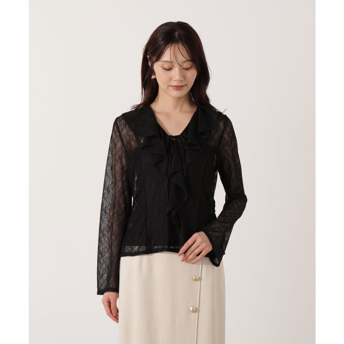 プロポーションボディドレッシング PROPORTION BODY DRESSING ラッフル 