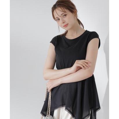 ＜E＞ハンカチーフカットトップス （ホワイト）｜詳細画像