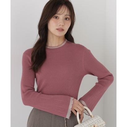 プロポーションボディドレッシング PROPORTION BODY DRESSING 部分シアーレディニット （エクリュ1）｜詳細画像