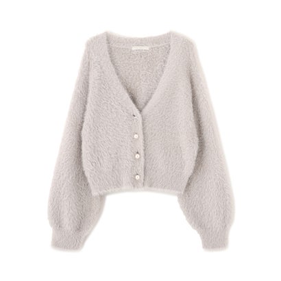 プロポーションボディドレッシング PROPORTION BODY DRESSING キラ釦フェザーカーディガン （モカ1）｜詳細画像
