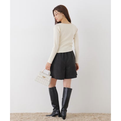 プロポーションボディドレッシング PROPORTION BODY DRESSING ボックスタックミニスカパン （モカ1）｜詳細画像