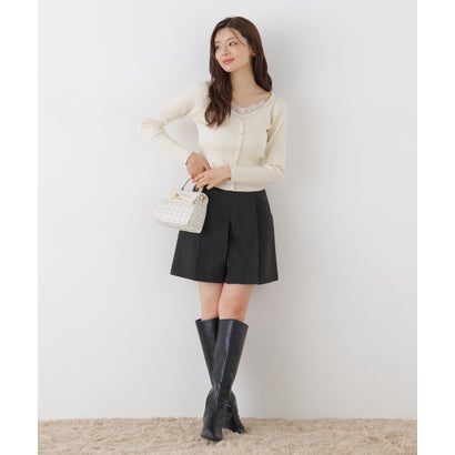 プロポーションボディドレッシング PROPORTION BODY DRESSING ボックスタックミニスカパン （モカ1）｜詳細画像