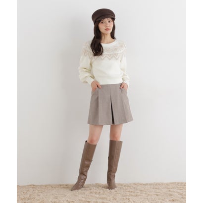 プロポーションボディドレッシング PROPORTION BODY DRESSING ボックスタックミニスカパン （チャコール2）｜詳細画像