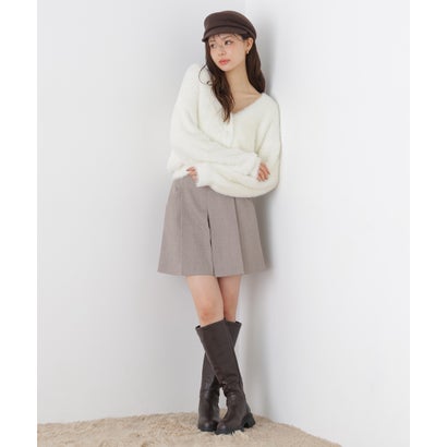 プロポーションボディドレッシング PROPORTION BODY DRESSING ボックスタックミニスカパン （チャコール2）｜詳細画像