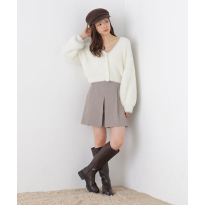 プロポーションボディドレッシング PROPORTION BODY DRESSING ボックスタックミニスカパン （チャコール2）｜詳細画像