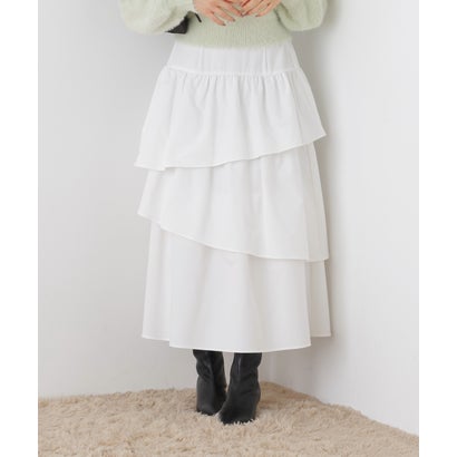 プロポーションボディドレッシング PROPORTION BODY DRESSING タフタティアードスカート （エクリュ1）｜詳細画像