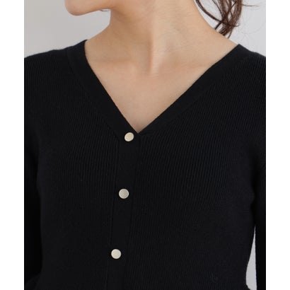 プロポーションボディドレッシング PROPORTION BODY DRESSING チュール付きペプラムニットセット （モカ1）｜詳細画像
