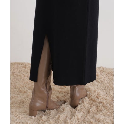 プロポーションボディドレッシング PROPORTION BODY DRESSING チュール付きペプラムニットセット （モカ1）｜詳細画像