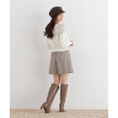 プロポーションボディドレッシング PROPORTION BODY DRESSING ノルディック柄ニットトップス （ベージュ）｜詳細画像