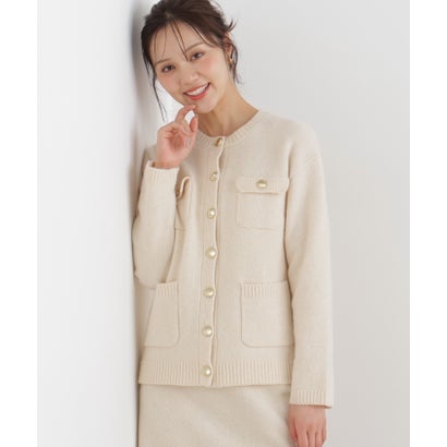 プロポーションボディドレッシング PROPORTION BODY DRESSING ＜a/mie＞4ポケットニットジャケット SET UP （チャコール2）｜詳細画像