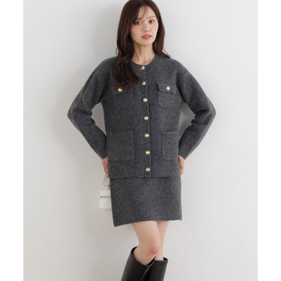 プロポーションボディドレッシング PROPORTION BODY DRESSING ＜a/mie＞4ポケットニットジャケット SET UP （アイボリー2）｜詳細画像