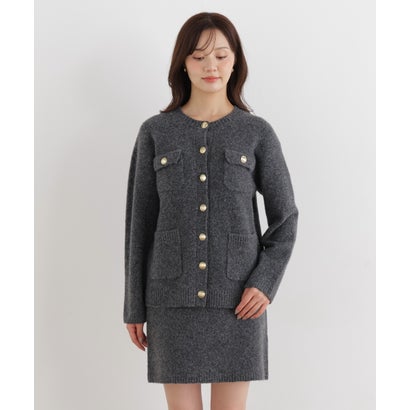 プロポーションボディドレッシング PROPORTION BODY DRESSING ＜a/mie＞4ポケットニットジャケット SET UP （アイボリー2）｜詳細画像