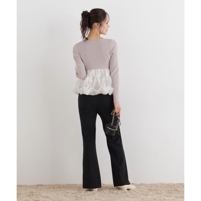 プロポーションボディドレッシング PROPORTION BODY DRESSING ＜a/mie＞タックバルーンリブニット （ブラック）｜詳細画像